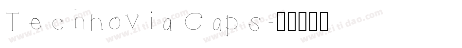 Technovia Caps字体转换